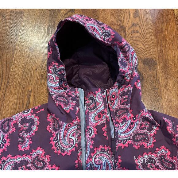 Burton Women’s Ltd Edition Paisley Print Ski Jacket – Purple/Pink – Sz Large - Picture 4 of 12